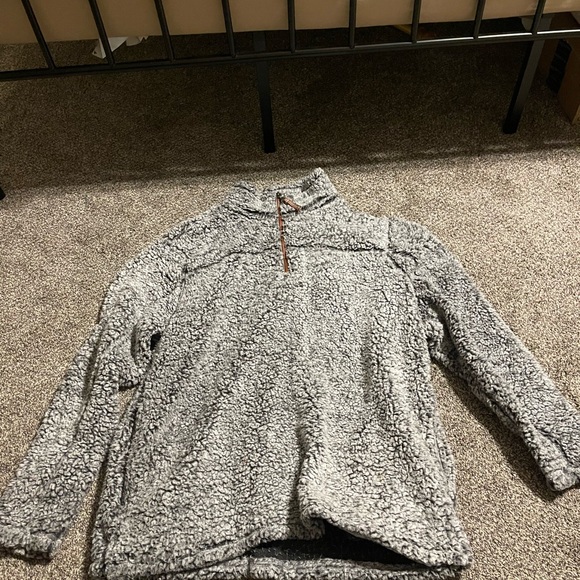 Alpine Gray Sherpa Fleece - Picture 1 of 5